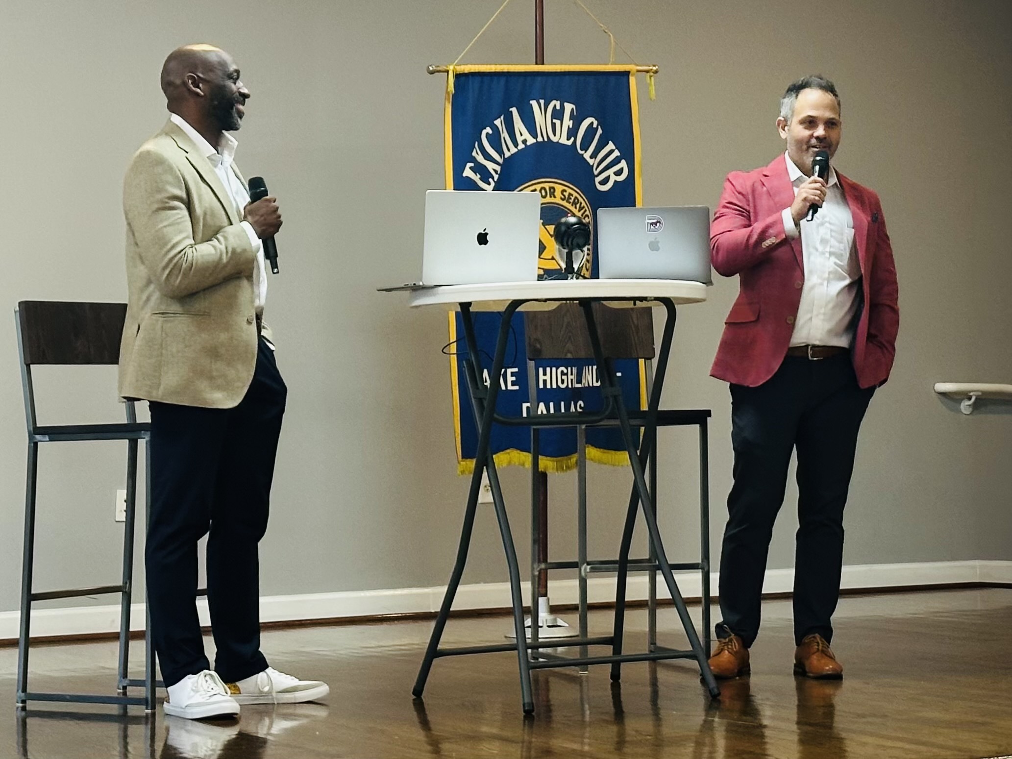 Shawn Williams and Ryan Trimble at Exchange Club of Lake Highlands